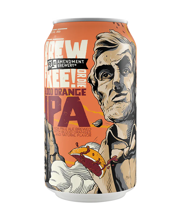 21st Amendment Blood Orange Brew Free! Or Die 6Pk