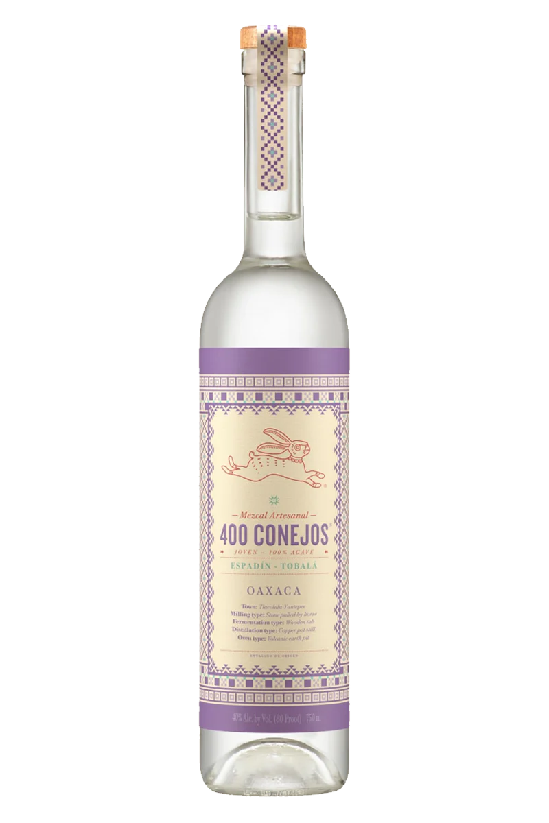 400 Conejos Mezcal Tobala Joven 750ML