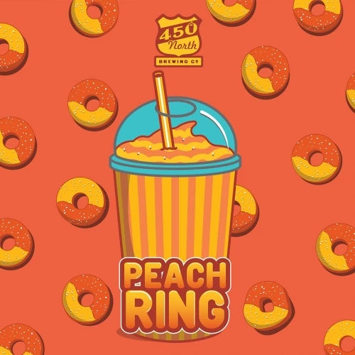 450 North SLUSHY XL Peach Ring 4Pk