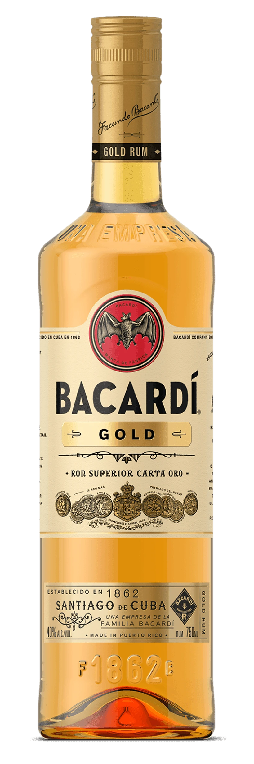 Bacardi Gold Rum 750ML