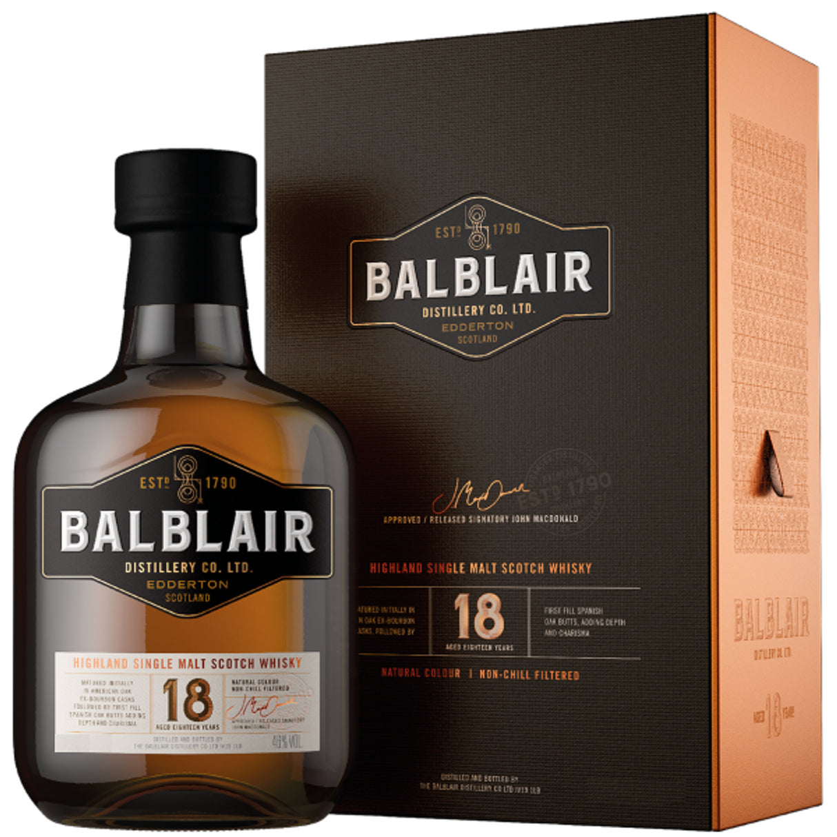 Balblair 18 Year Single Malt Scotch 750ML