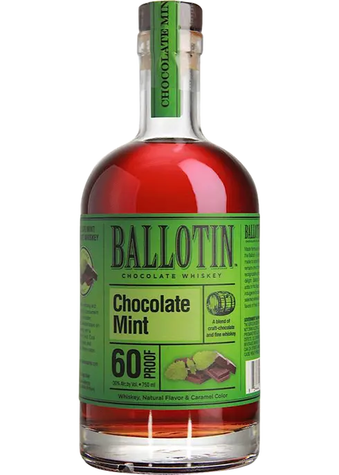 Ballotin Chocolate Mint Whiskey 750ML