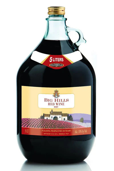 Big Hills Semi Sweet Red Wine 5L