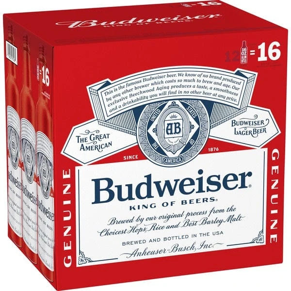 Budweiser Aluminum 16OZ 12Pk