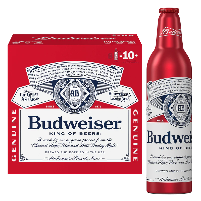 Budweiser Aluminum 16OZ 8Pk