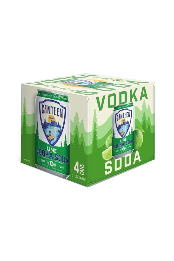 Canteen Lime Vodka Soda 4PK - Premixed Cocktail | Shop Online at The Liquor Barn