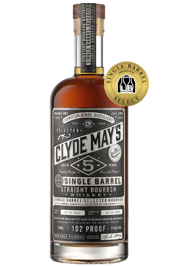 Clyde May's Liquor Barn Single Barrel Bourbon 750ML