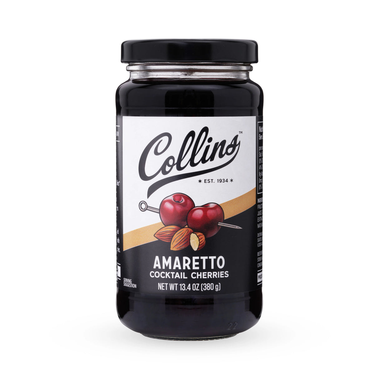 Collins Amaretto Cherries 13.4OZ