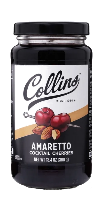 Collins Amaretto Cherries 13.4OZ