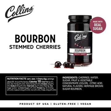 Collins Bourbon Cherries 11OZ
