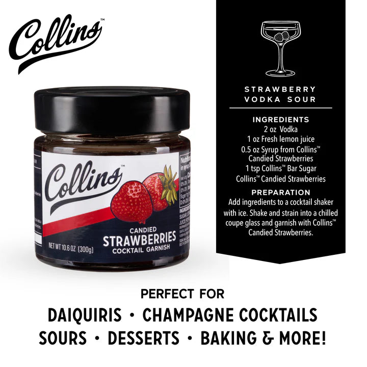 Collins Candied Strawberry 10.1OZ