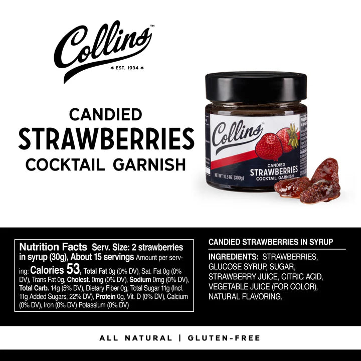 Collins Candied Strawberry 10.1OZ