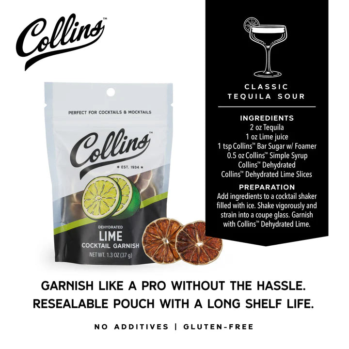 Collins Dehydrated Lime Garnish 1.3OZ