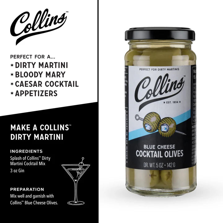 Collins Gourmet Blue Cheese Olives 5OZ