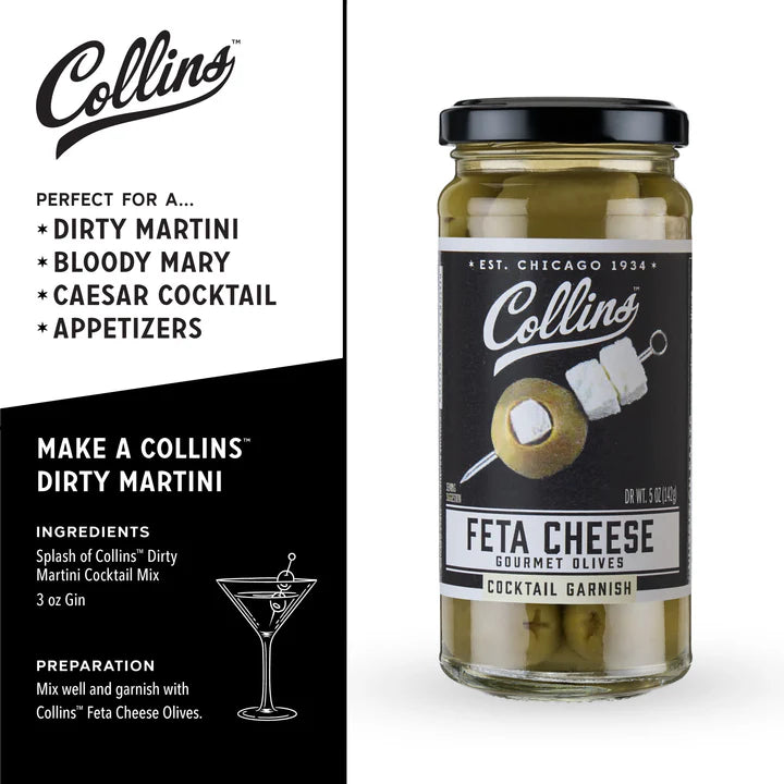Collins Gourmet Feta Cheese Olives 5OZ