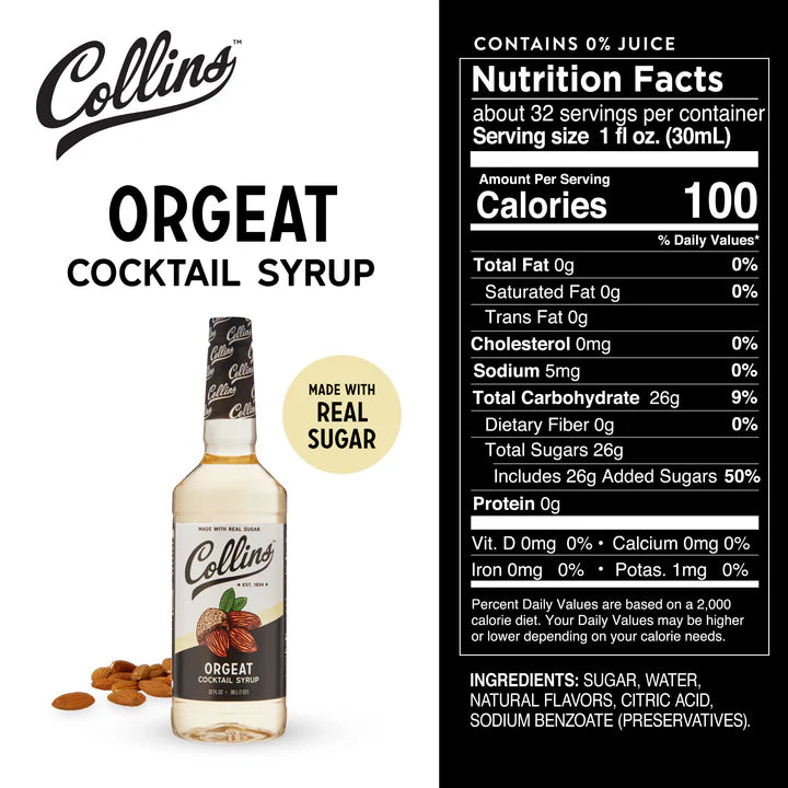 Collins Orgeat 32OZ
