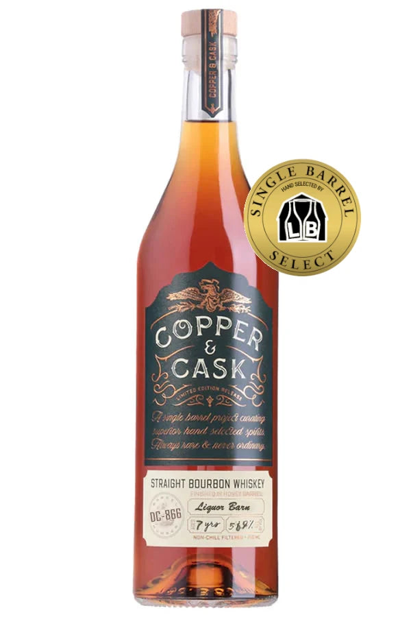 Copper & Cask Liquor Barn Single Barrel Honey Barrel 7 Year Straight Bourbon 750ML
