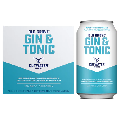Cutwater Gin And Tonic 4PK - Premixed Cocktail | Shop Online at The Liquor Barn