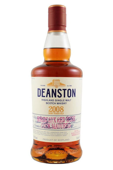 Deanston 2008 Bordeaux Red Wine Cask 9 Year