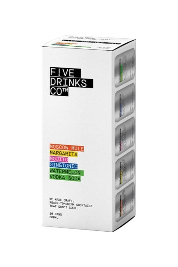 Five Drinks Variety 10Pk 200ML - Premixed Cocktail | Shop Online at The Liquor Barn