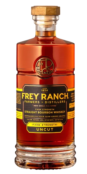 Frey Ranch Estate Distilled Farm Strength Uncut Bourbon 750ML - Bourbon | Shop Online at The Liquor Barn