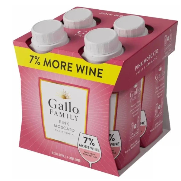 Gallo Family Vineyards Pink Moscato 4Pk