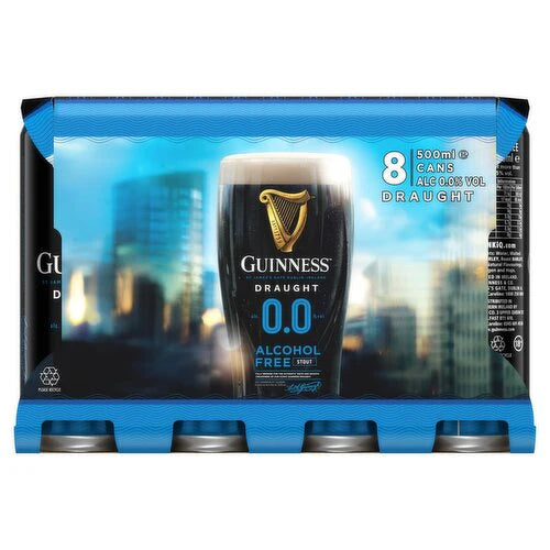 Guinness Draught 0.0 Non-Alcoholic 8Pk