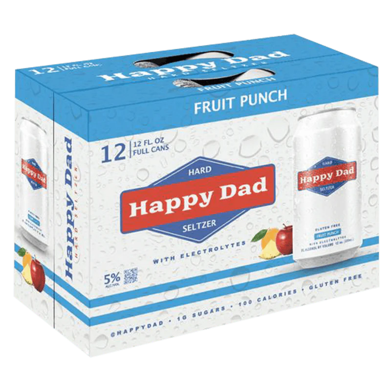 Happy Dad Fruit Punch Hard Seltzer 12Pk