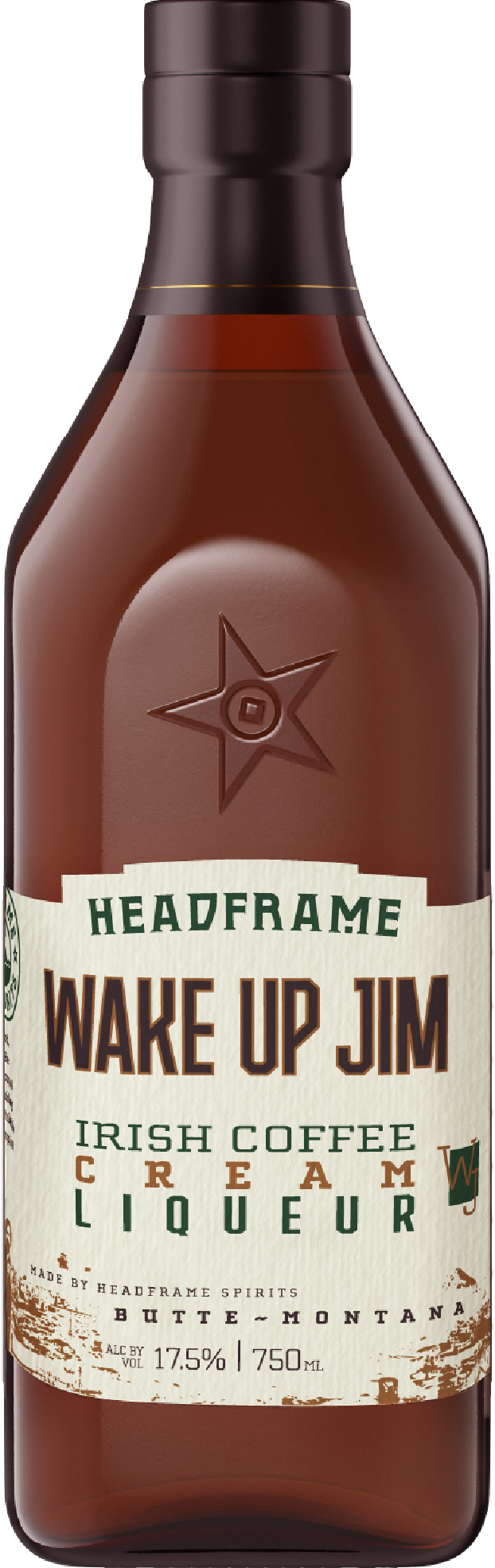 Headframe Wake Up Jim Irish Coffee Cream Cream Liqueur 750ML