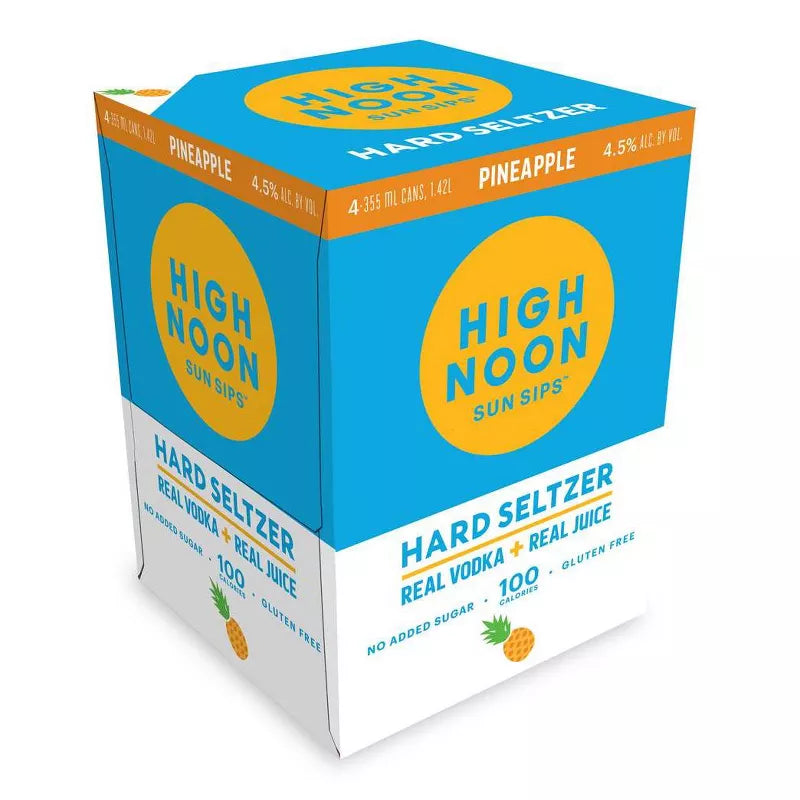 High Noon Vodka & Soda Pineapple 4PK