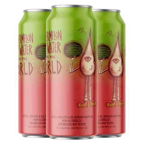 Hop Butcher Watermelon Hop Water For The World 4Pk