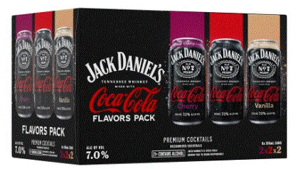 Jack Daniels Coca Coca Flavors 6Pk