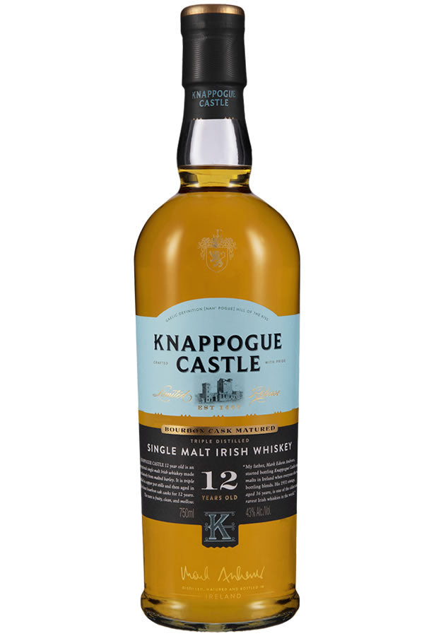 Knappogue Castle 12 Year Single Malt Irish Whiskey 750ML