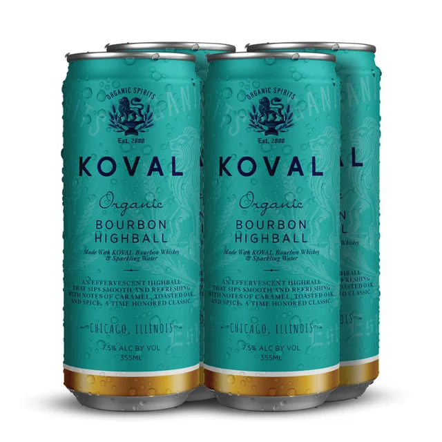 Koval Bourbon Highball 4Pk