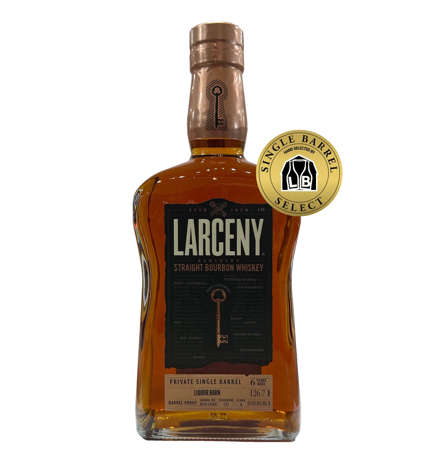 Larceny Barrel Proof Liquor Barn Single Barrel 750ML