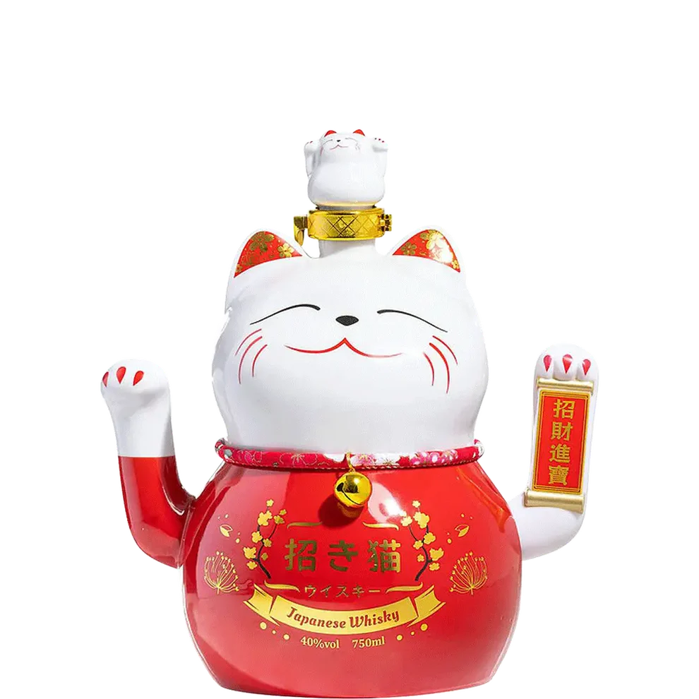 Lucky Cat Maneki Neko Japanese Whisky 750ML