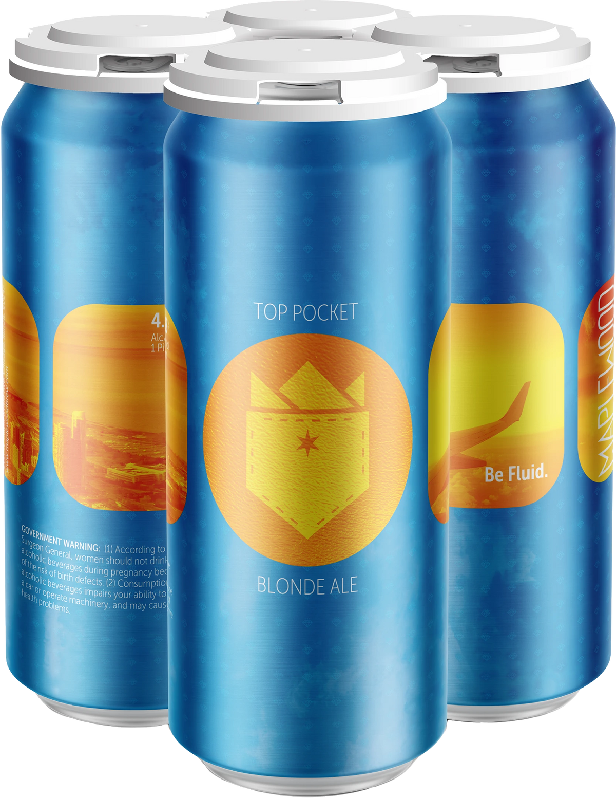 Maplewood Top Pocket 4Pk