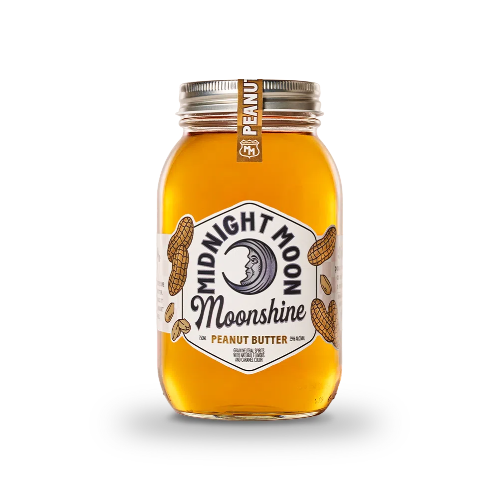 Midnight Moon Peanut Butter Moonshine 750ML - Flavored Whiskey | Shop Online at The Liquor Barn