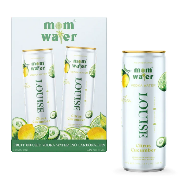 Mom Water Louise Citrus Cucumber 4Pk