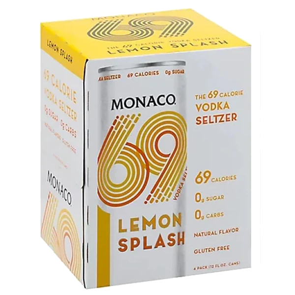Monaco Vodka & Soda Lemon Splash 4Pk