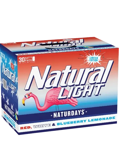 Natural Light Red White & Blueberry Lemonade Naturdays 30pk