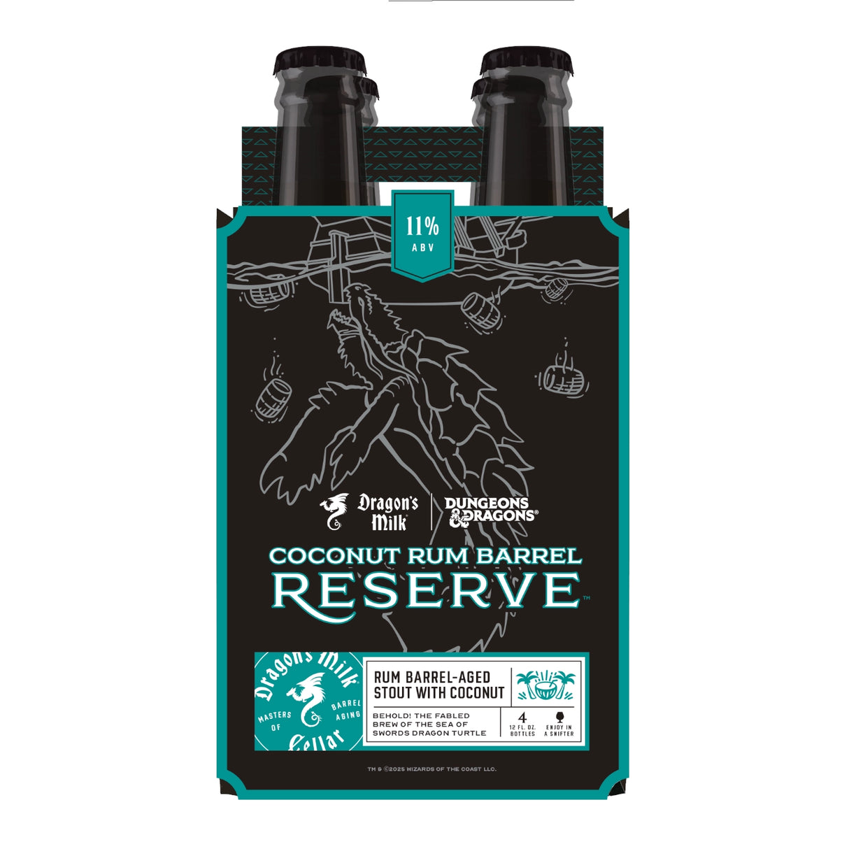 New Holland Dragon's Milk x Dungeons & Dragons Coconut Rum Barrel Reserve 4Pk - Imperial Stout