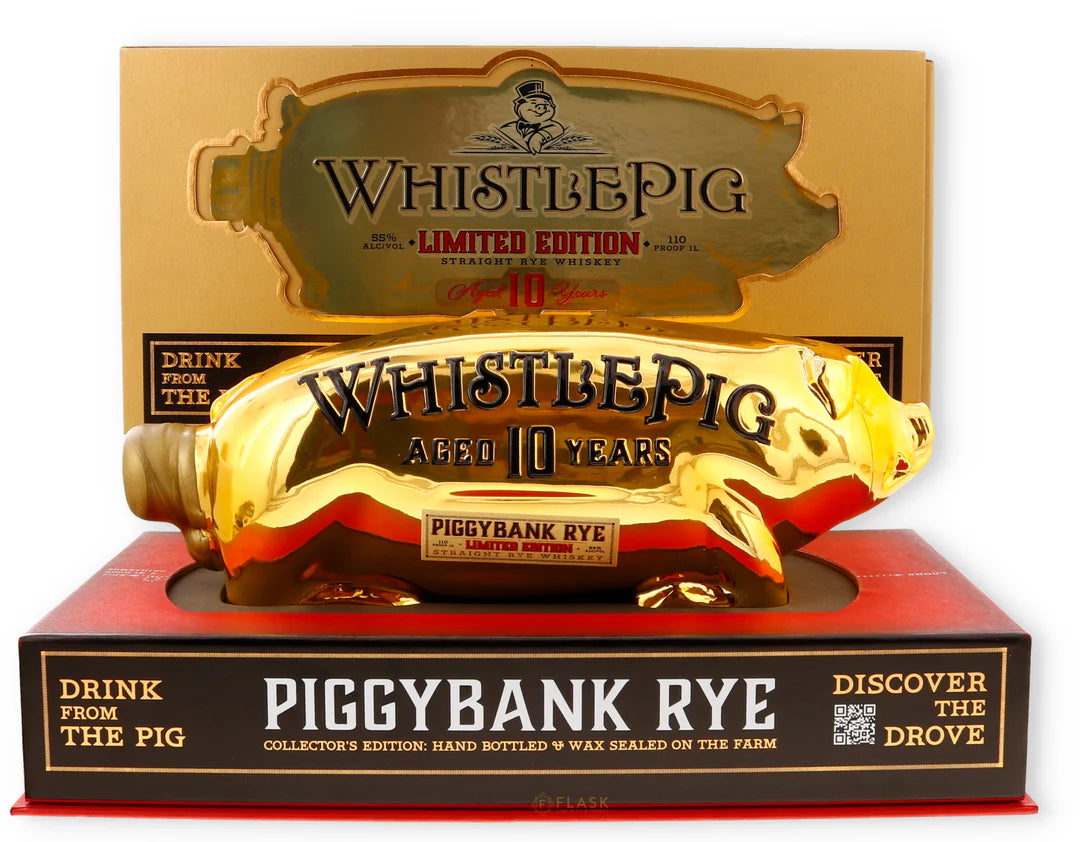 WhistlePig Limited Edition PiggyBank 10 Year Rye 1L