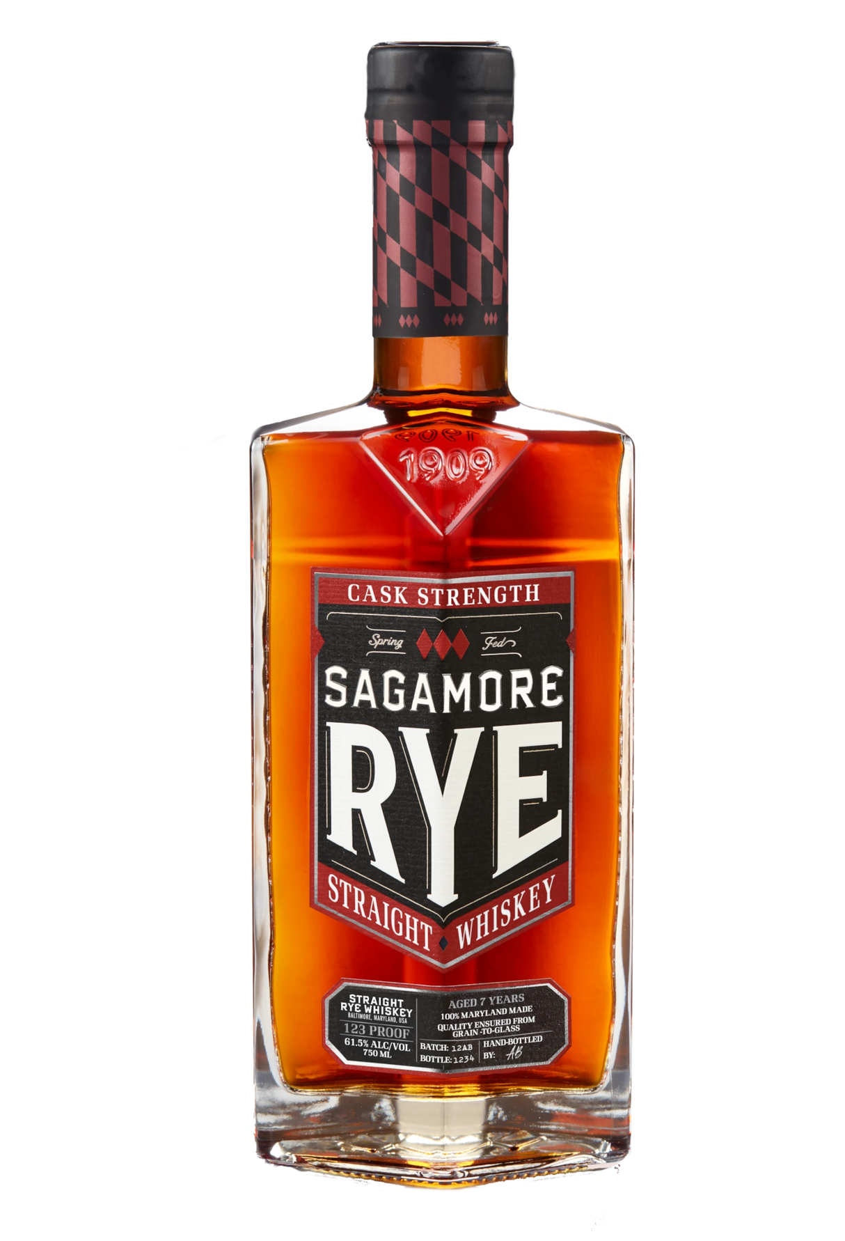 Sagamore Spirit Cask Strength Straight Rye Whiskey 750ML