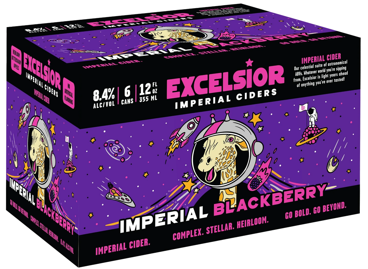 Schilling Excelsior Imperial Blackberry Cider 6Pk