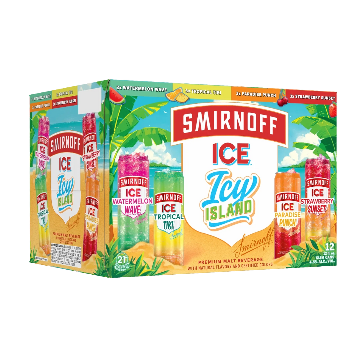 Smirnoff Ice Icy Island Variety 12Pk - Flavored Malt Beverage | Shop Online at The Liquor Barn