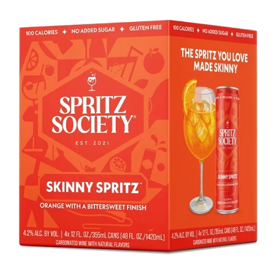 Spritz Society Orange Skinny Spritz 4Pk