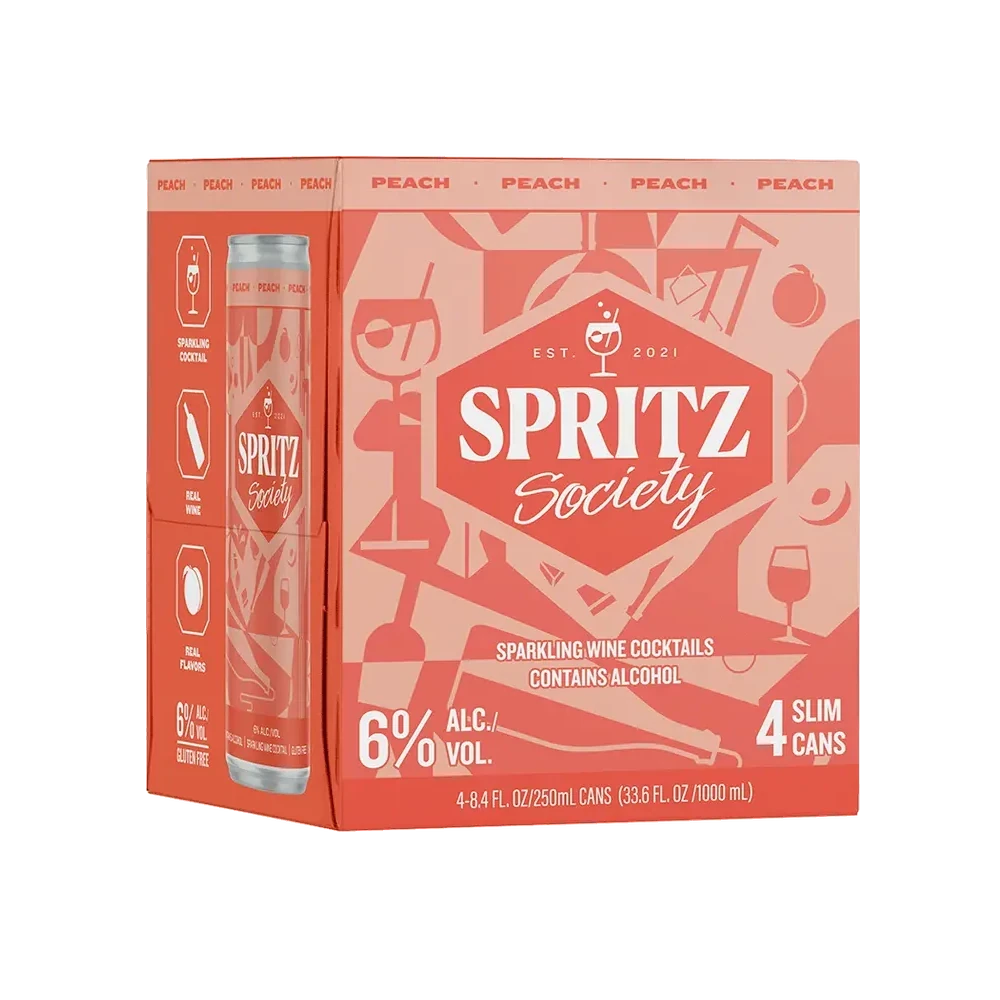 Spritz Society Peach Tea 4Pk