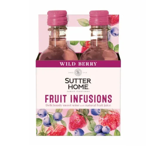 Sutter Home Fruit Infusions Wild Berry 4Pk 187ML