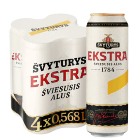 Svyturys Ekstra 4 Pack Cans Lithuanian Export Lager The Liquor Barn svyturys-ekstra-4-pack-cans-lithuanian-export-lager-the-liquor-barn
